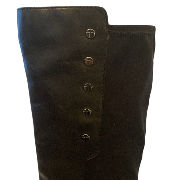 Tahari Brady Tall Black Leather Boots EUC - Picture 5 of 7